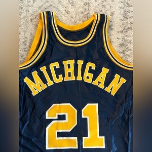 University of Michigan vintage basketball jersey